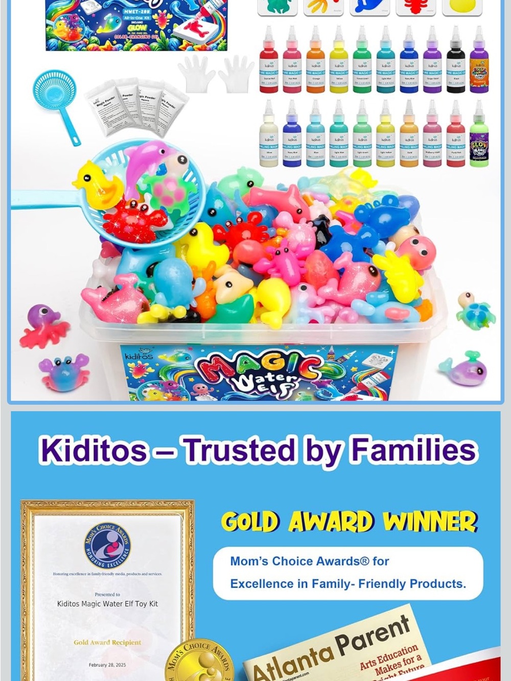 Magic Water Elf Toy Set โ Assorted Multicolor Floating Sea Creatures